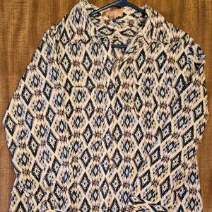 Ellen Tracy long sleeved blouse, size M